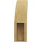 Ekena Millwork 5-inch W x 14-inch D x 18-inch H Thorton Rough Cedar Woodgrain TimberThane Knee Brace, Primed BRCUR05X14X18THRRCPR - alternate 4